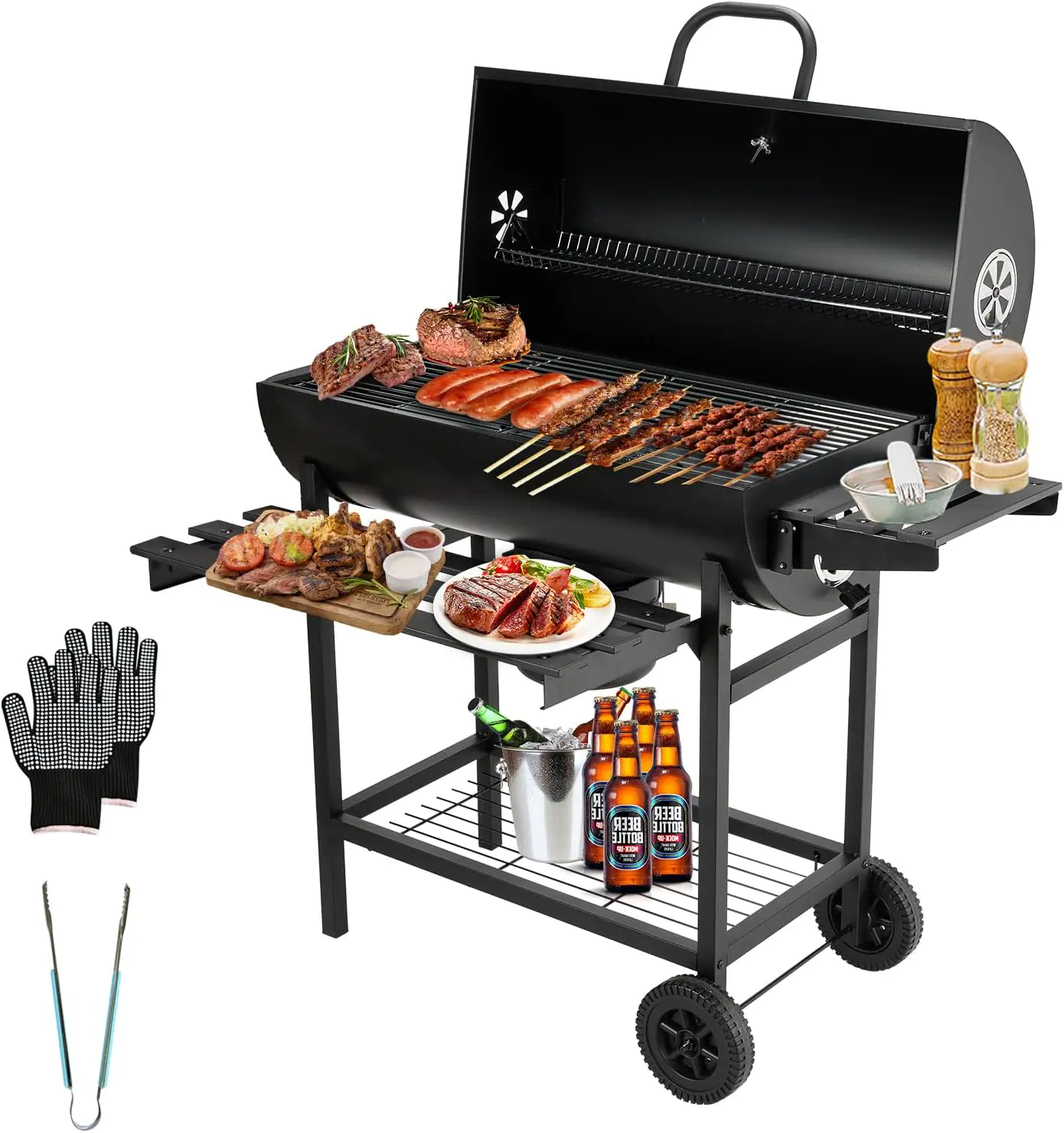 Barbecue weber en bois vue 8