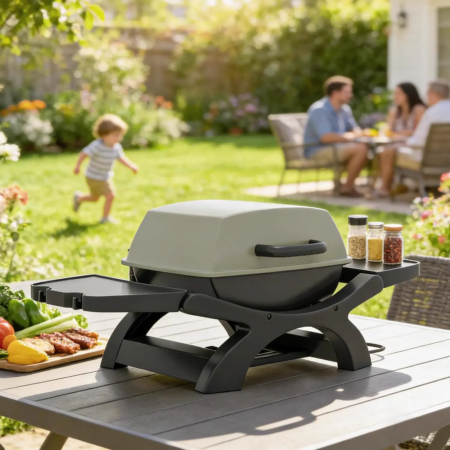 Barbecue électrique noir vue 9