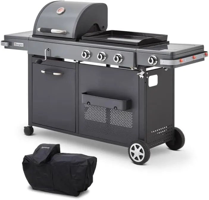 BRASERO BY FAVEX - Barbecue Plancha Bi-Energy XL Gaz & Charbon
