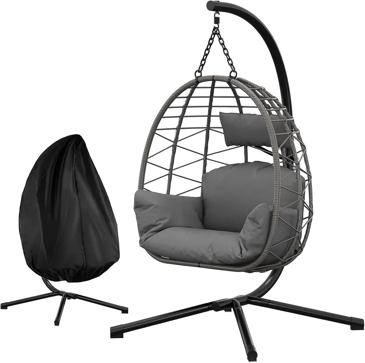 GarveeTech Fauteuil Oeuf Suspendu avec Support