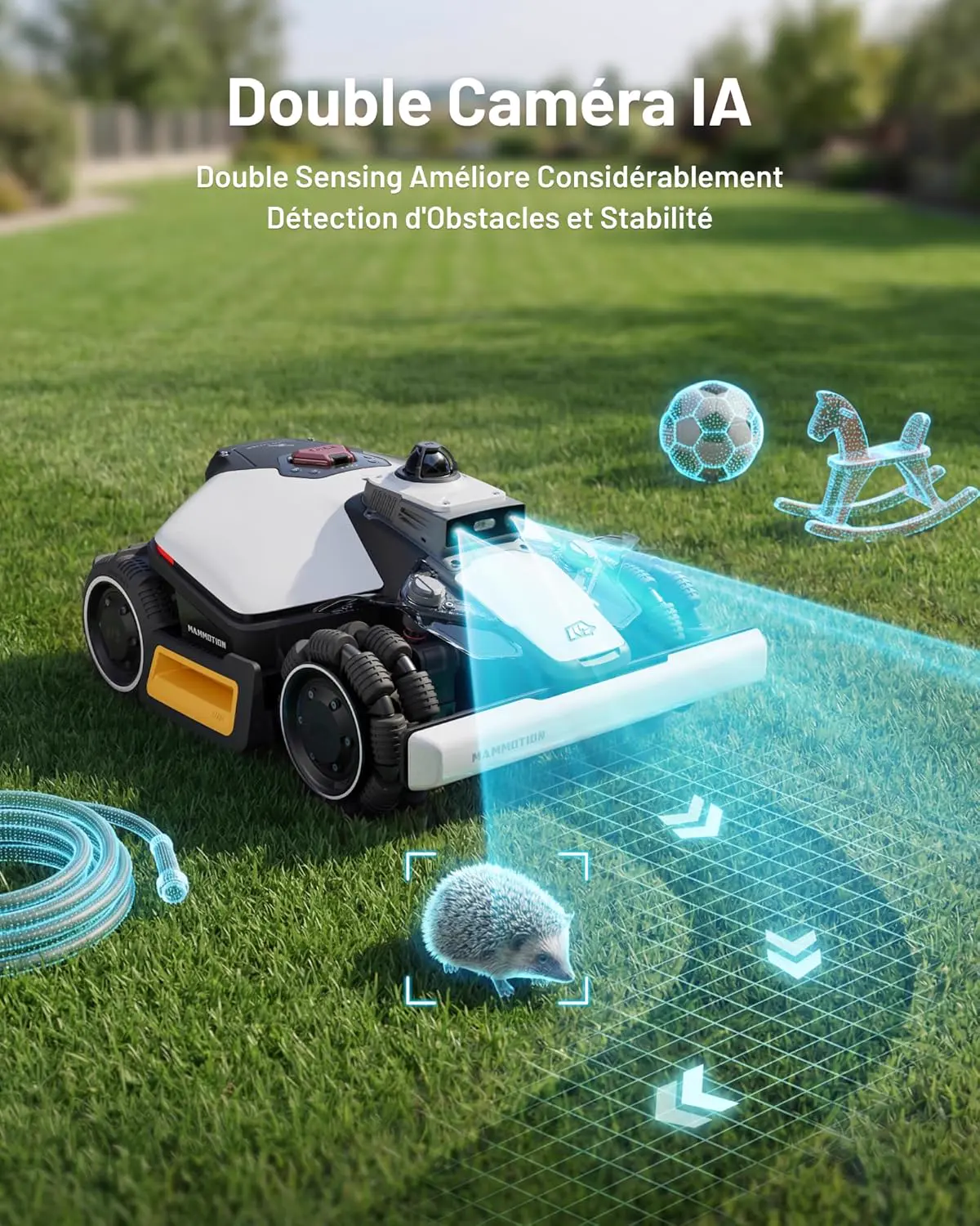 Robot tondeuse MAMMOTION LUBA Mini 2 AWD 1500 Robot Tondeuse s… vue 4