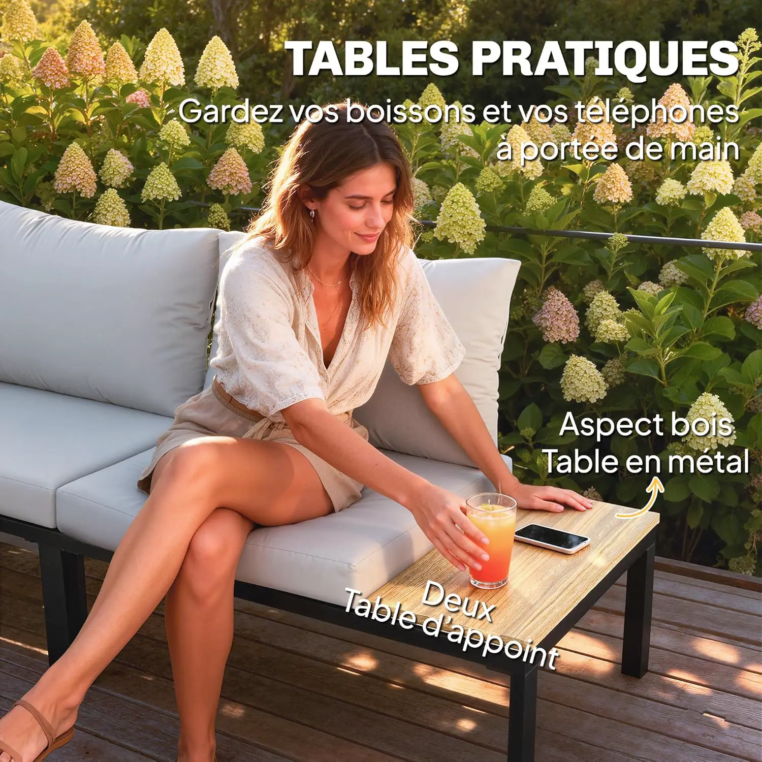 Salon de jardin Modulaire 6 Pièces vue 6