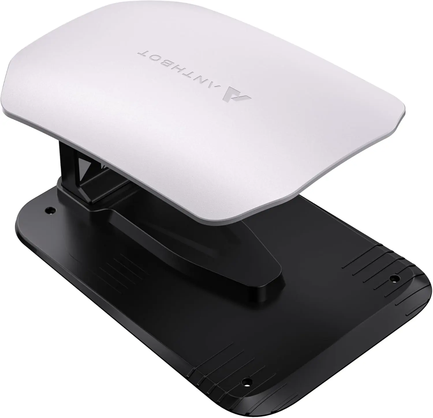 Robot tondeuse gris vue 2
