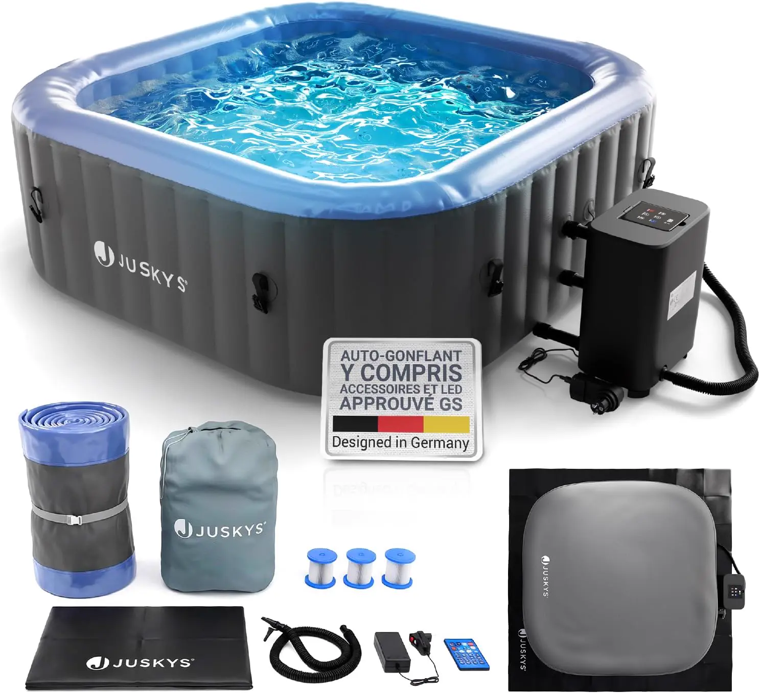 JUSKYS® Bain bouillonnant SpaLuxe