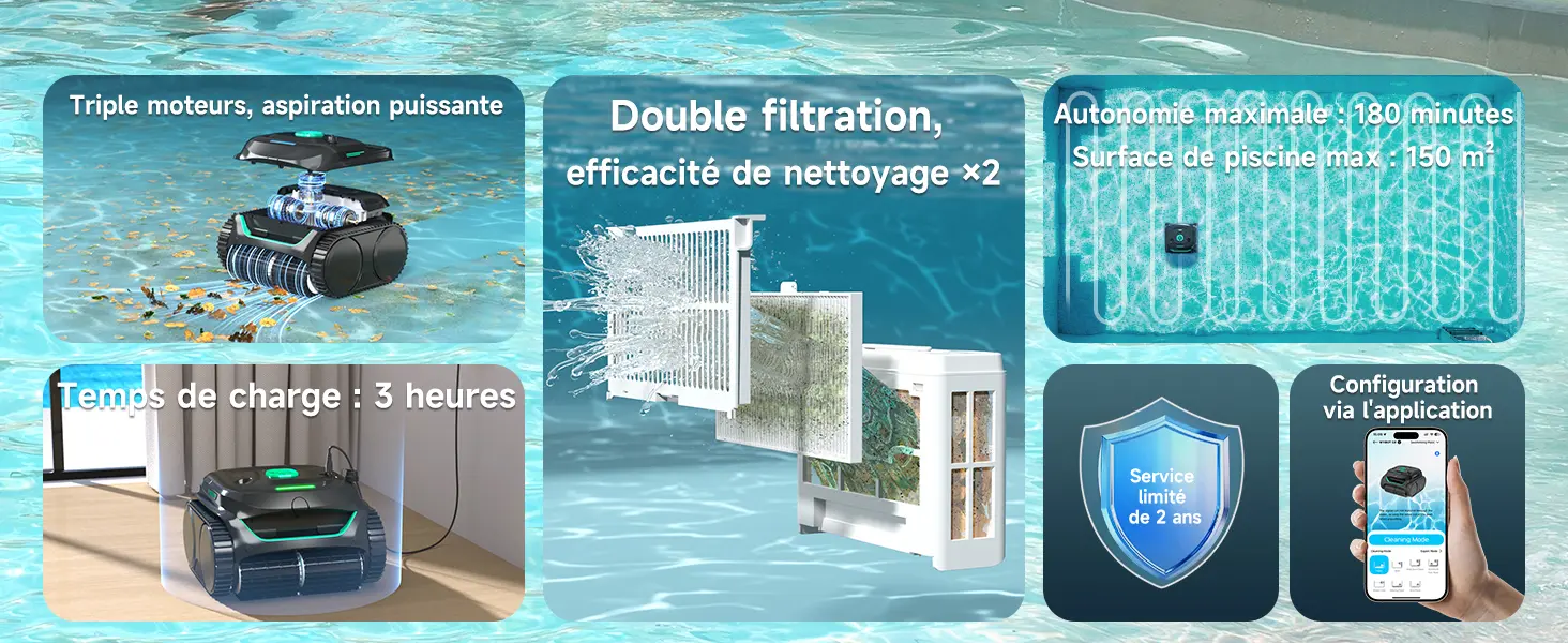 Robot piscine noir — contenu détaillé 1