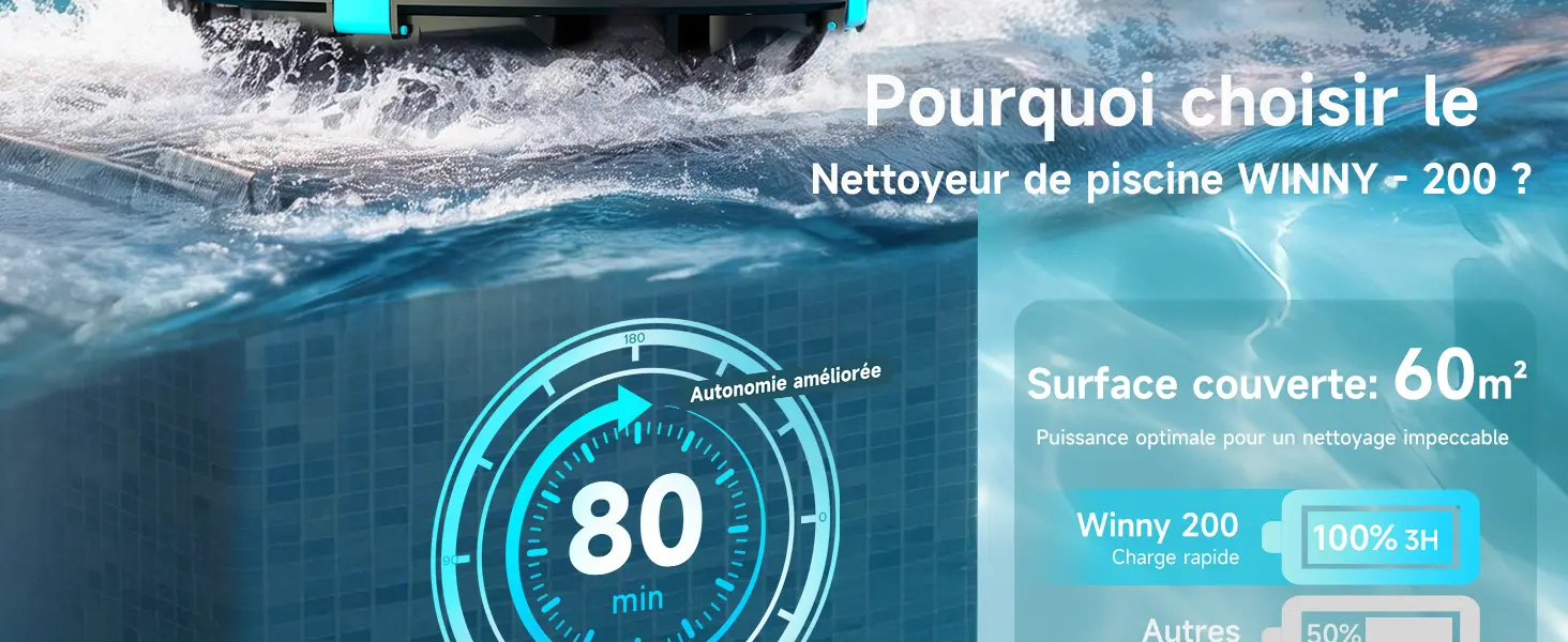 Robot piscine noir 60 m² — contenu détaillé 1