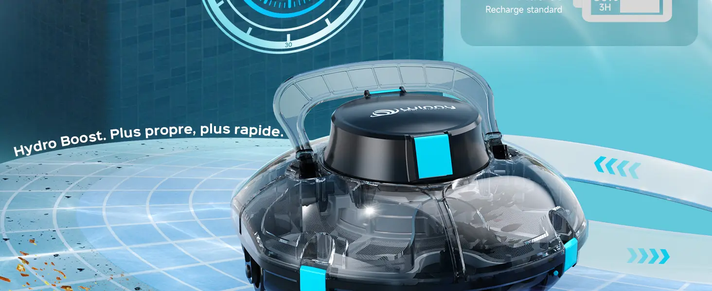Robot piscine noir 60 m² — contenu détaillé 2