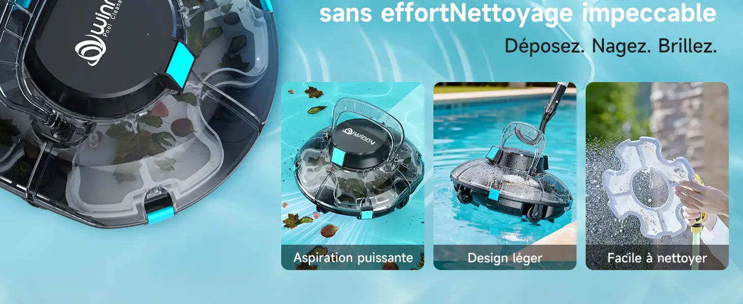 Robot piscine noir 60 m² — contenu détaillé 4