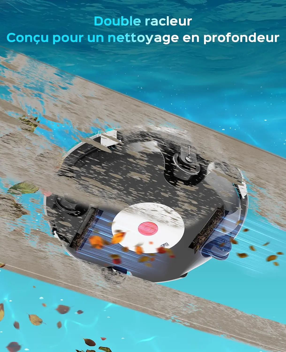 Robot piscine sable vue 6