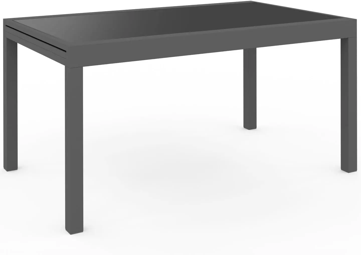 Table de jardin 12 places en aluminium gris 5x5 m vue 6