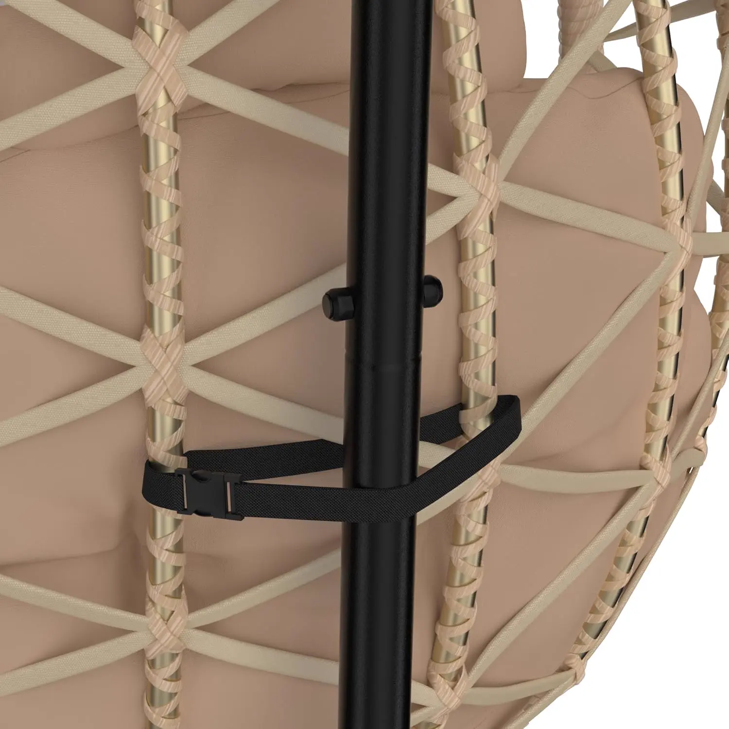 Fauteuils suspendus en rotin vue 9