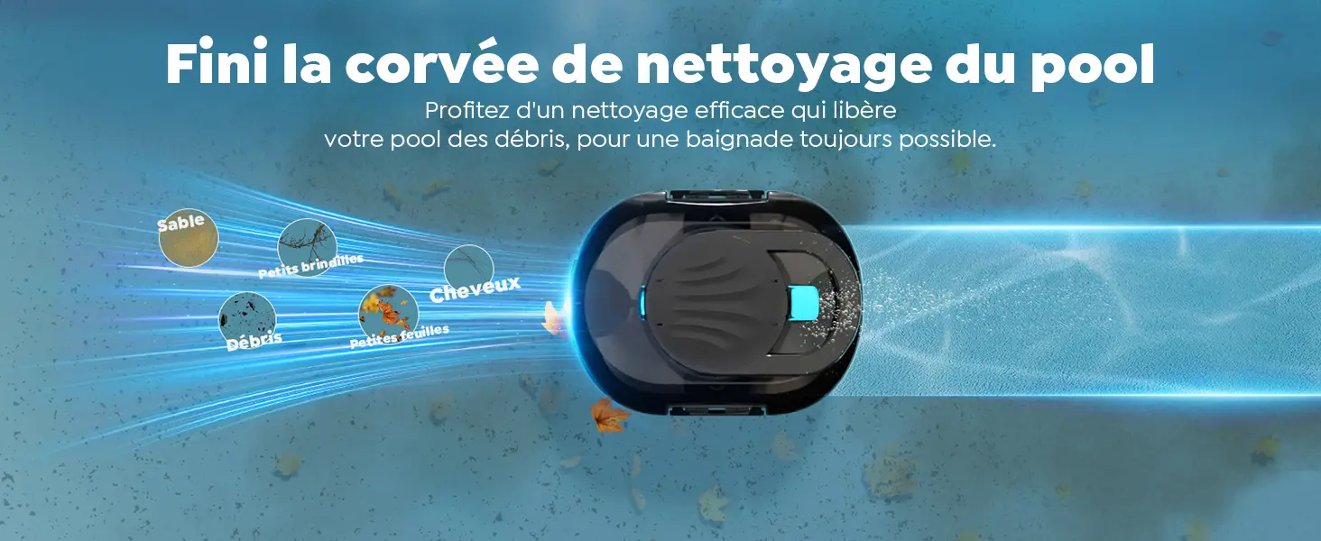 Robot piscine noir 100 m² — contenu détaillé 10