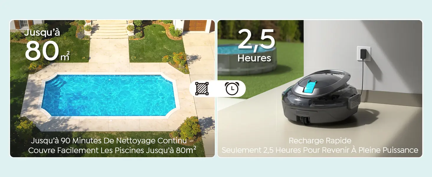 Robot piscine gris 80 m² — contenu détaillé 9