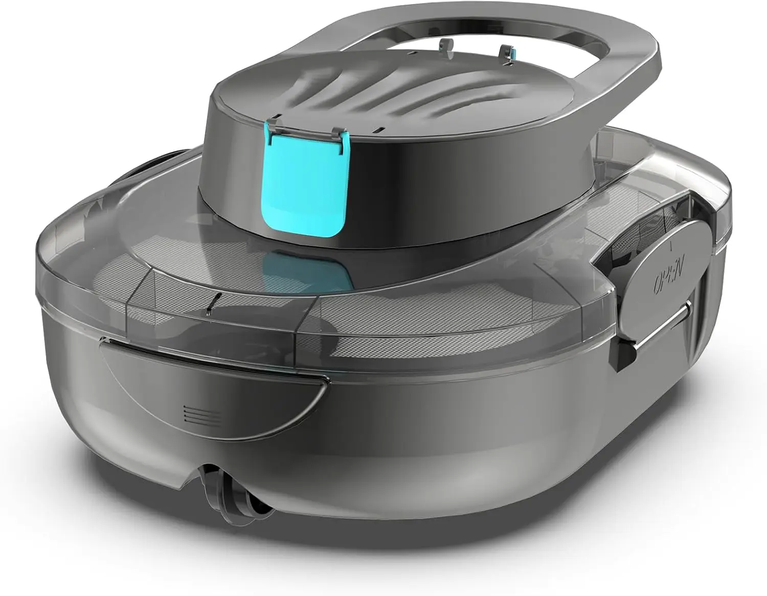 Robot piscine gris vue 1