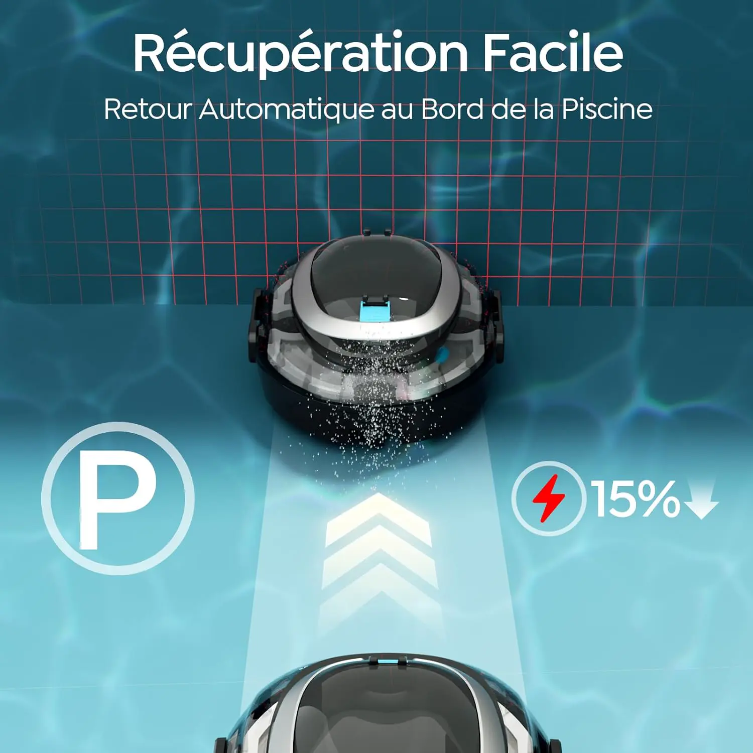 Robot piscine 2026 S2 Robot Piscine, Aspirateur sans Fil vue 4