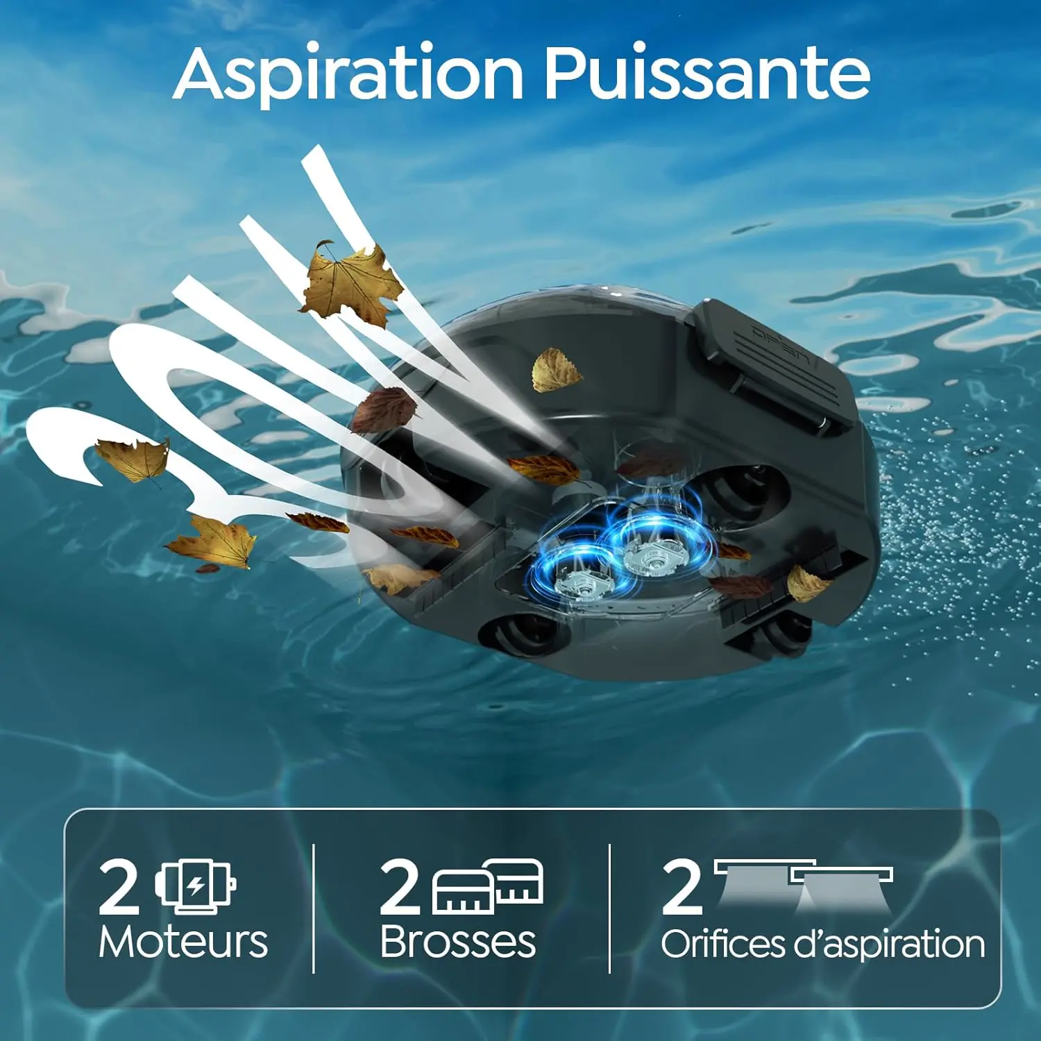 Robot piscine 2026 S2 Robot Piscine, Aspirateur sans Fil vue 7