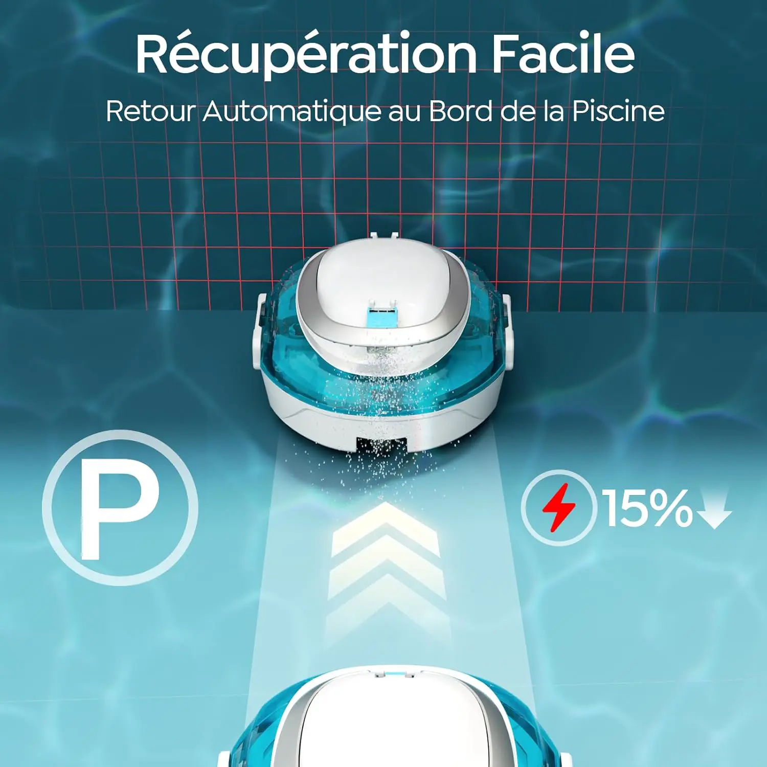 Robot piscine 2026 S2 Robot Piscine, Aspirateur sans Fil vue 3