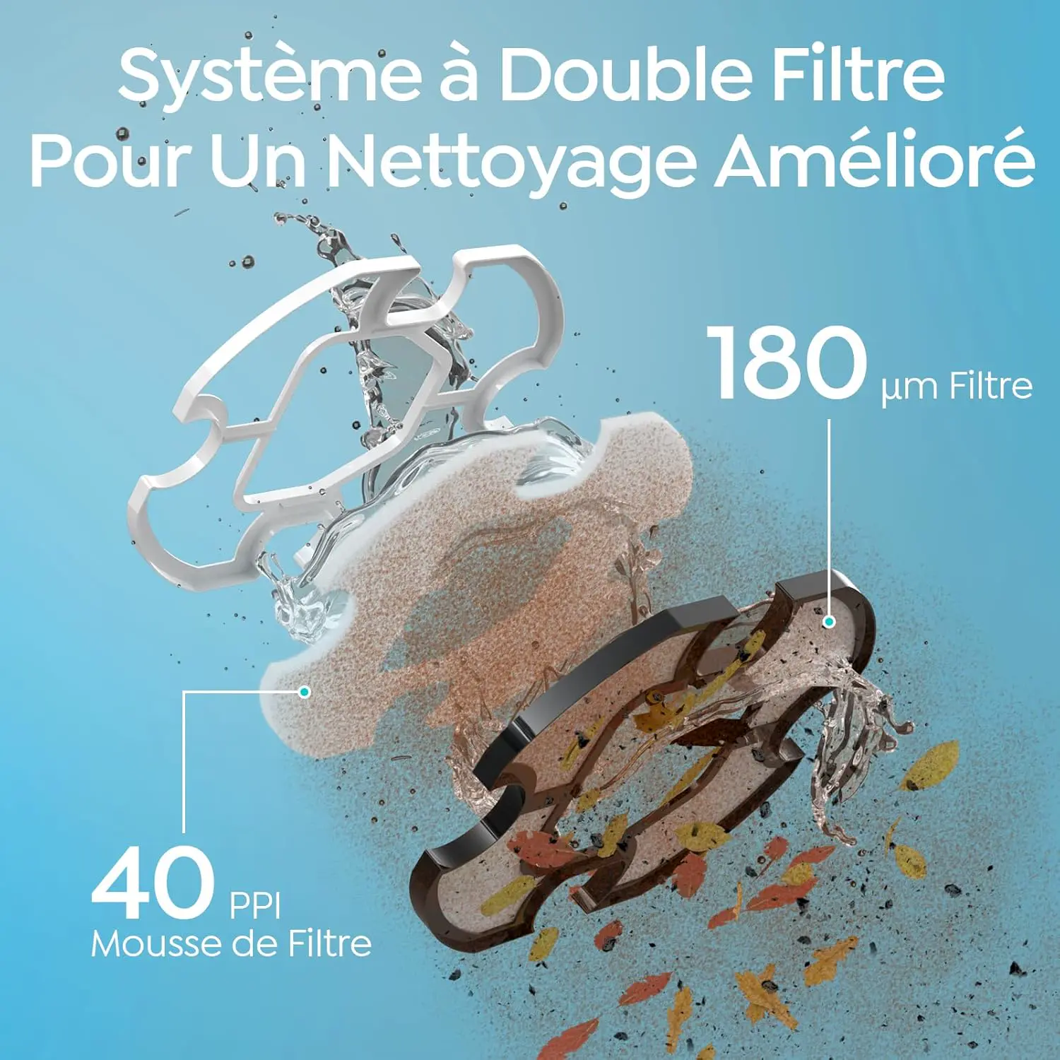 Robot piscine 2026 S2 Robot Piscine, Aspirateur sans Fil vue 4