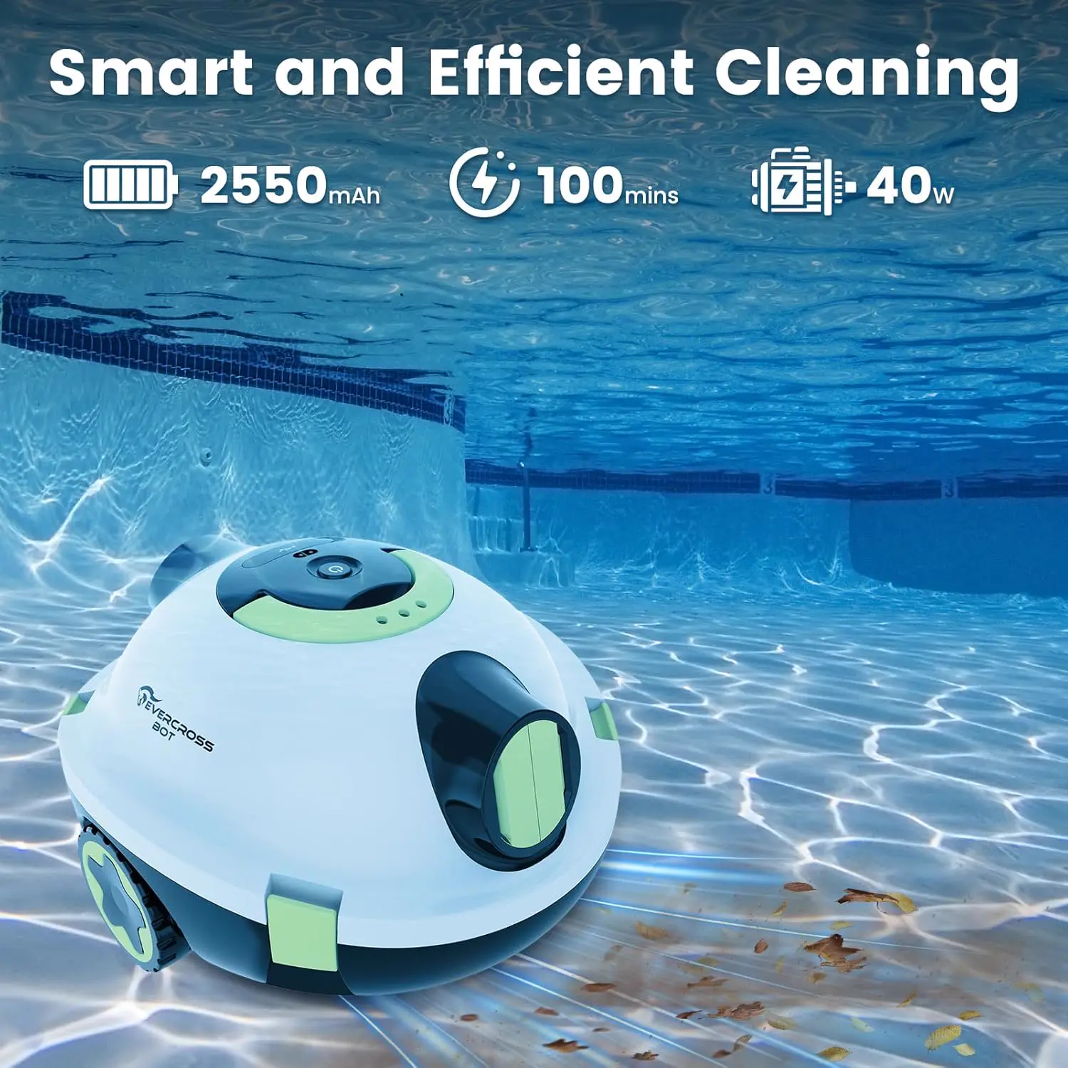 Robot piscine sable vue 2