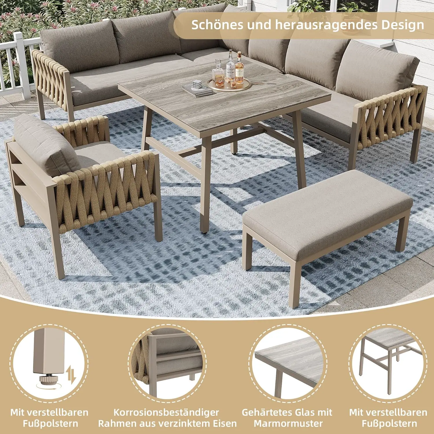 Salon de jardin 8 places vue 3