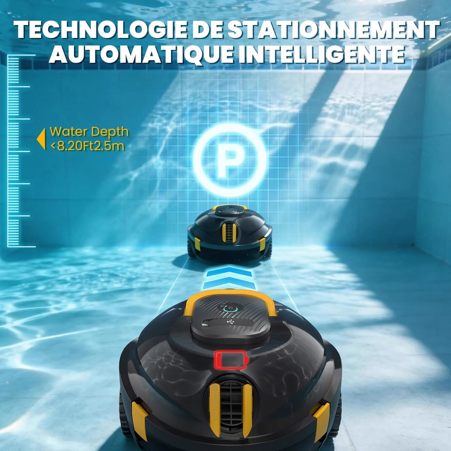 Robot piscine Robot Nettoyeur de Piscine sans Fil | Aspirateur… vue 4