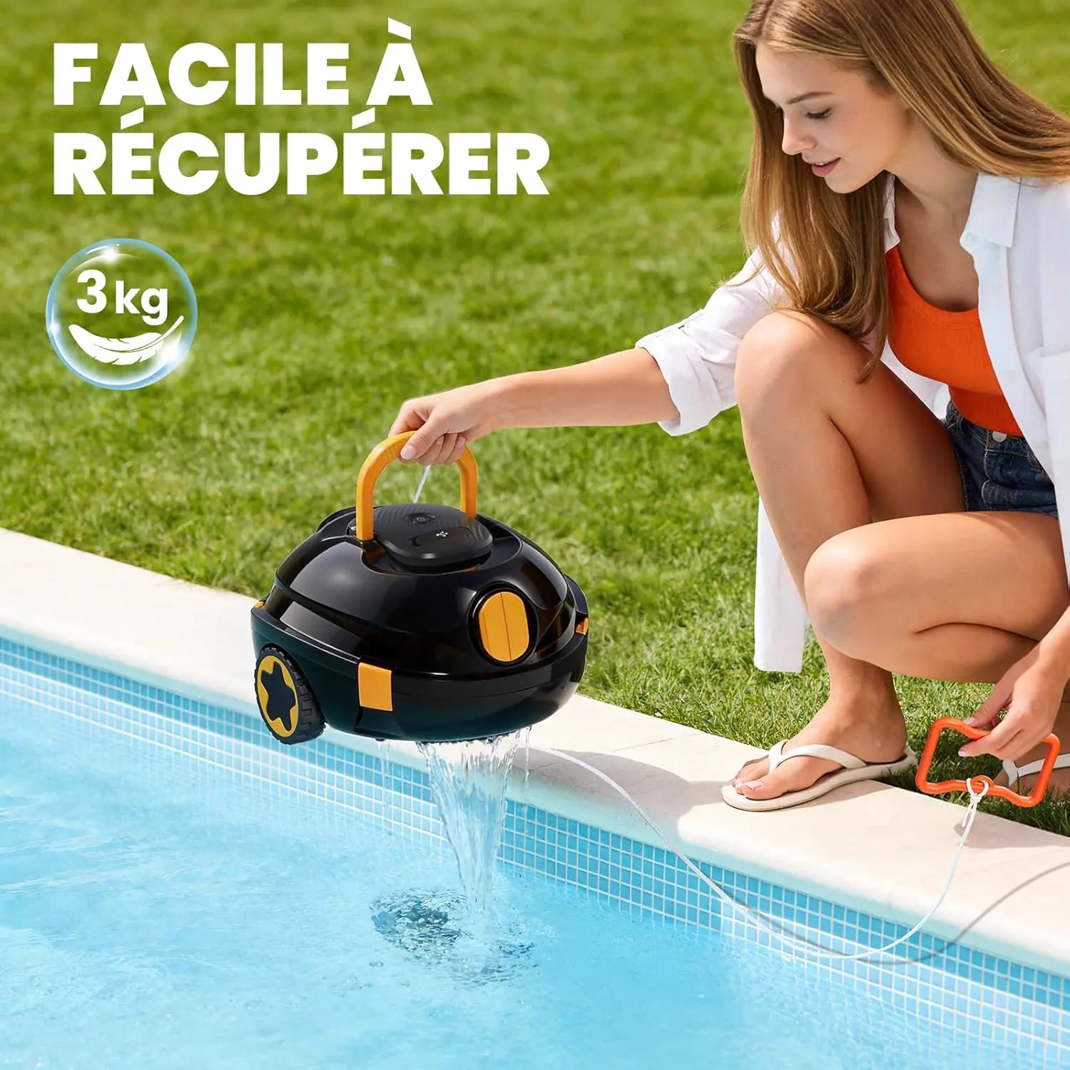 Robot piscine Robot Nettoyeur de Piscine sans Fil | Aspirateur… vue 7