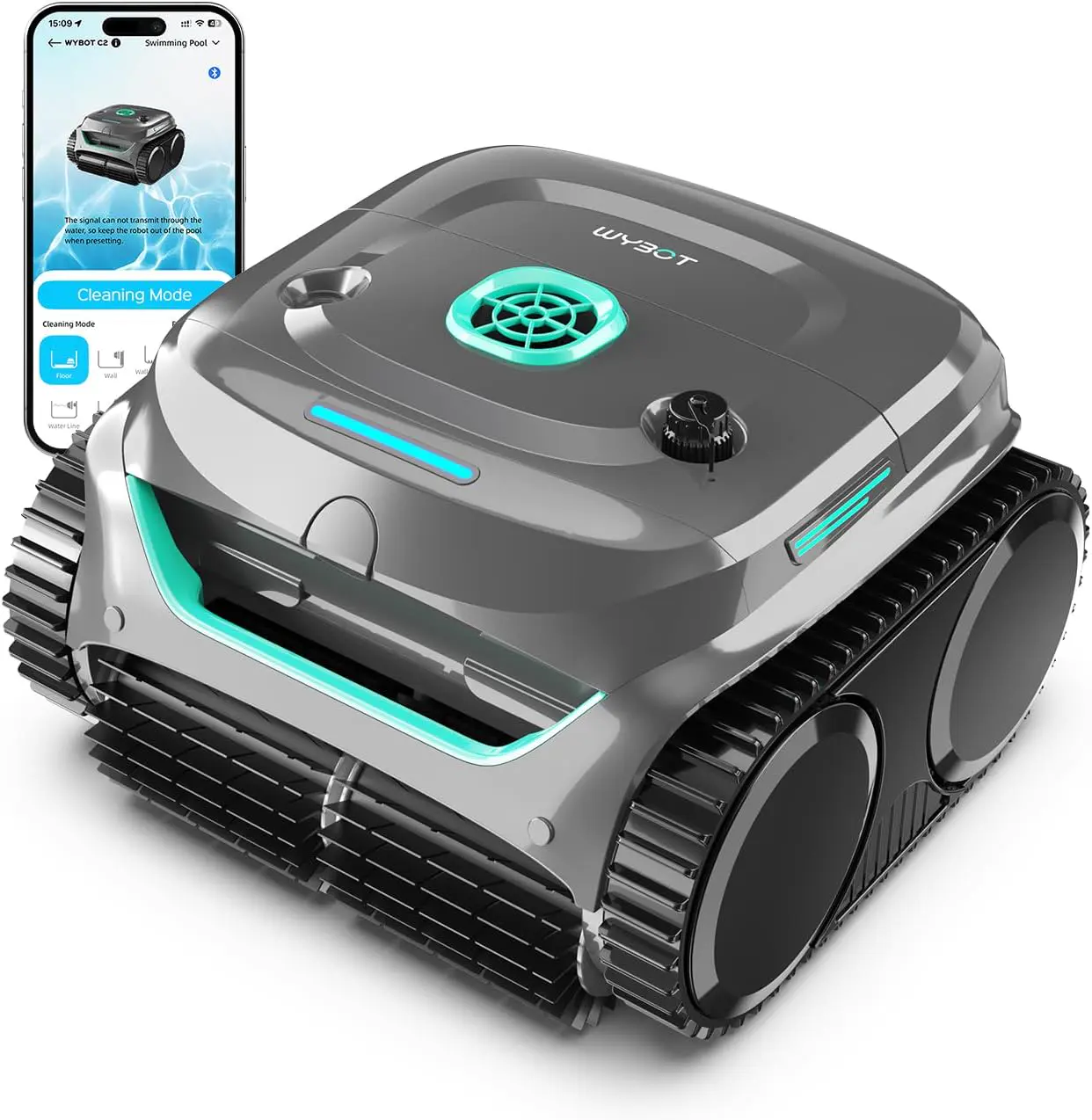 Robot piscine sable vue 1