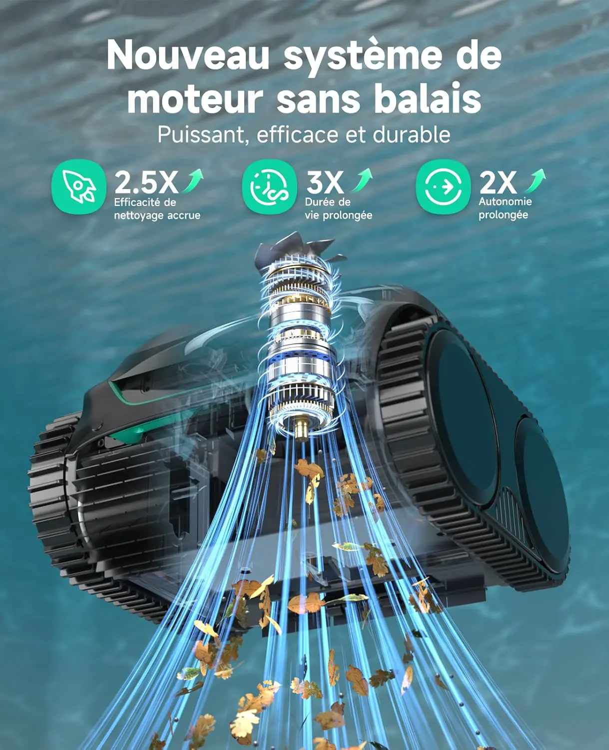 Robot piscine WYBOT C2 Robot Piscine sans Fil vue 5
