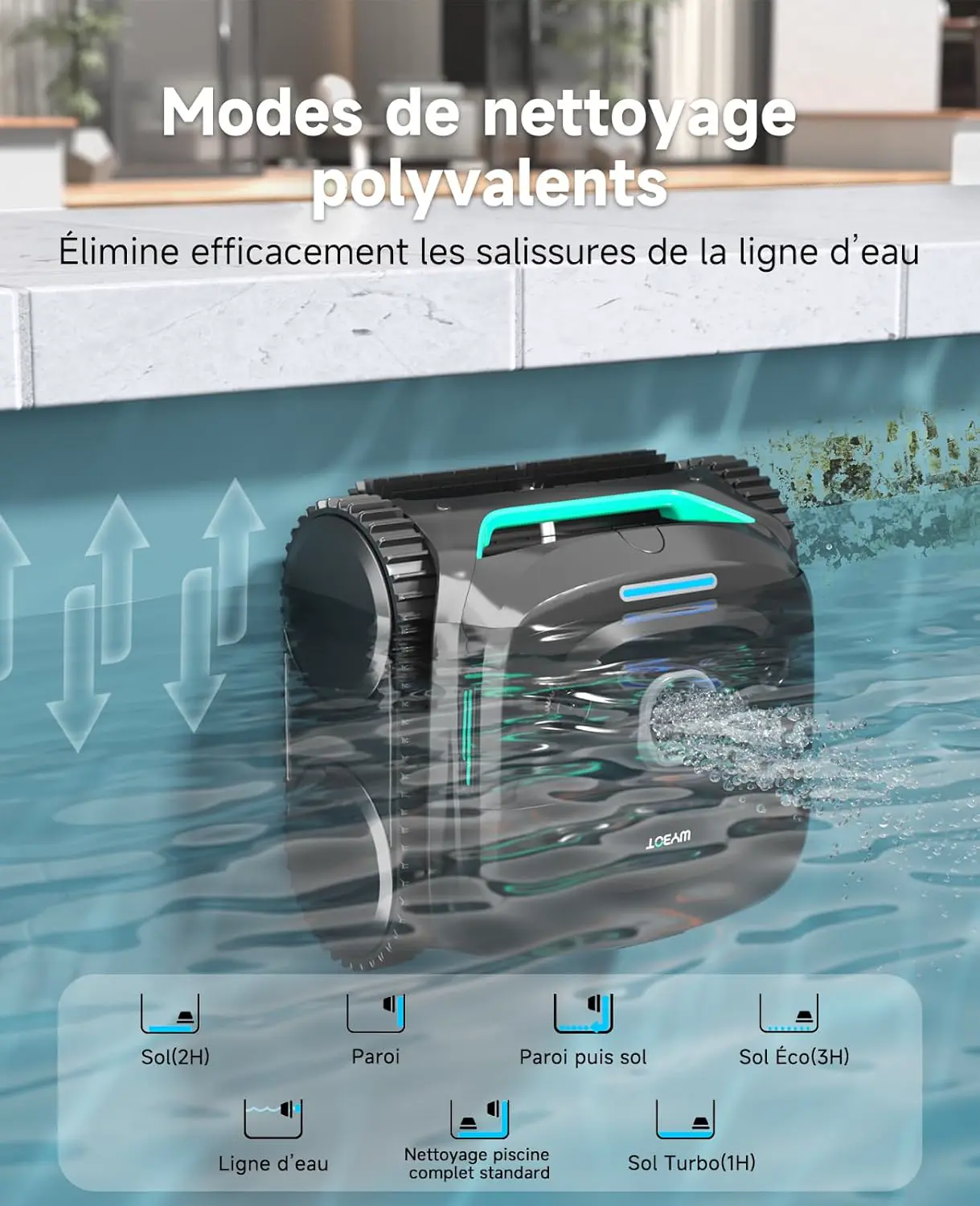 Robot piscine WYBOT C2 Robot Piscine sans Fil vue 8