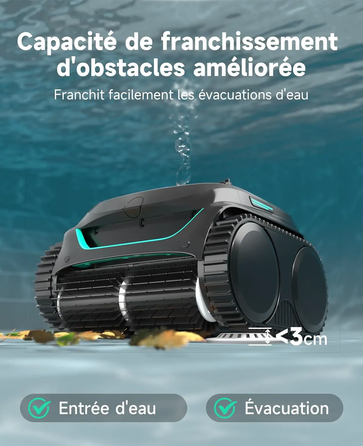 Robot piscine WYBOT C2 Robot Piscine sans Fil vue 10