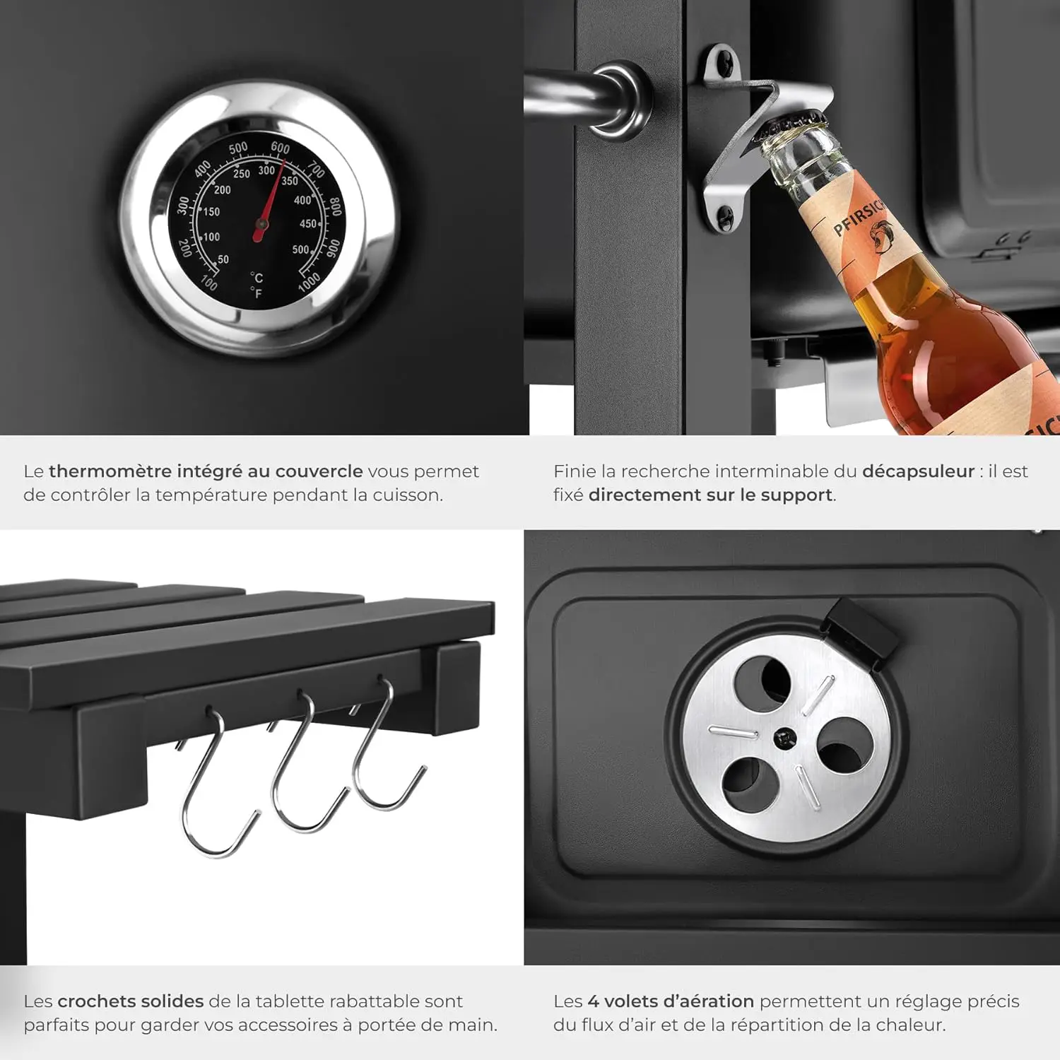 Barbecue weber en bois vue 5