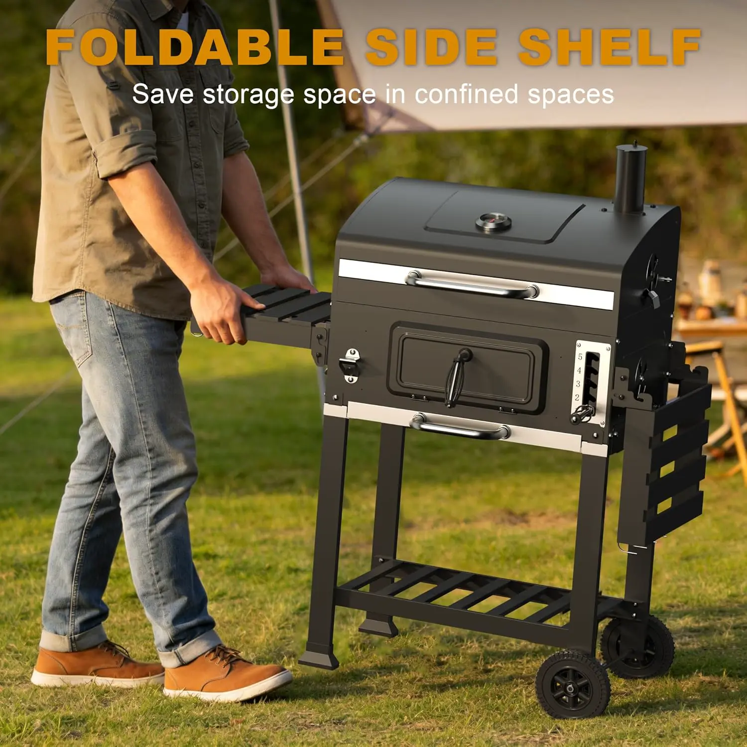 Barbecue weber en bois vue 8