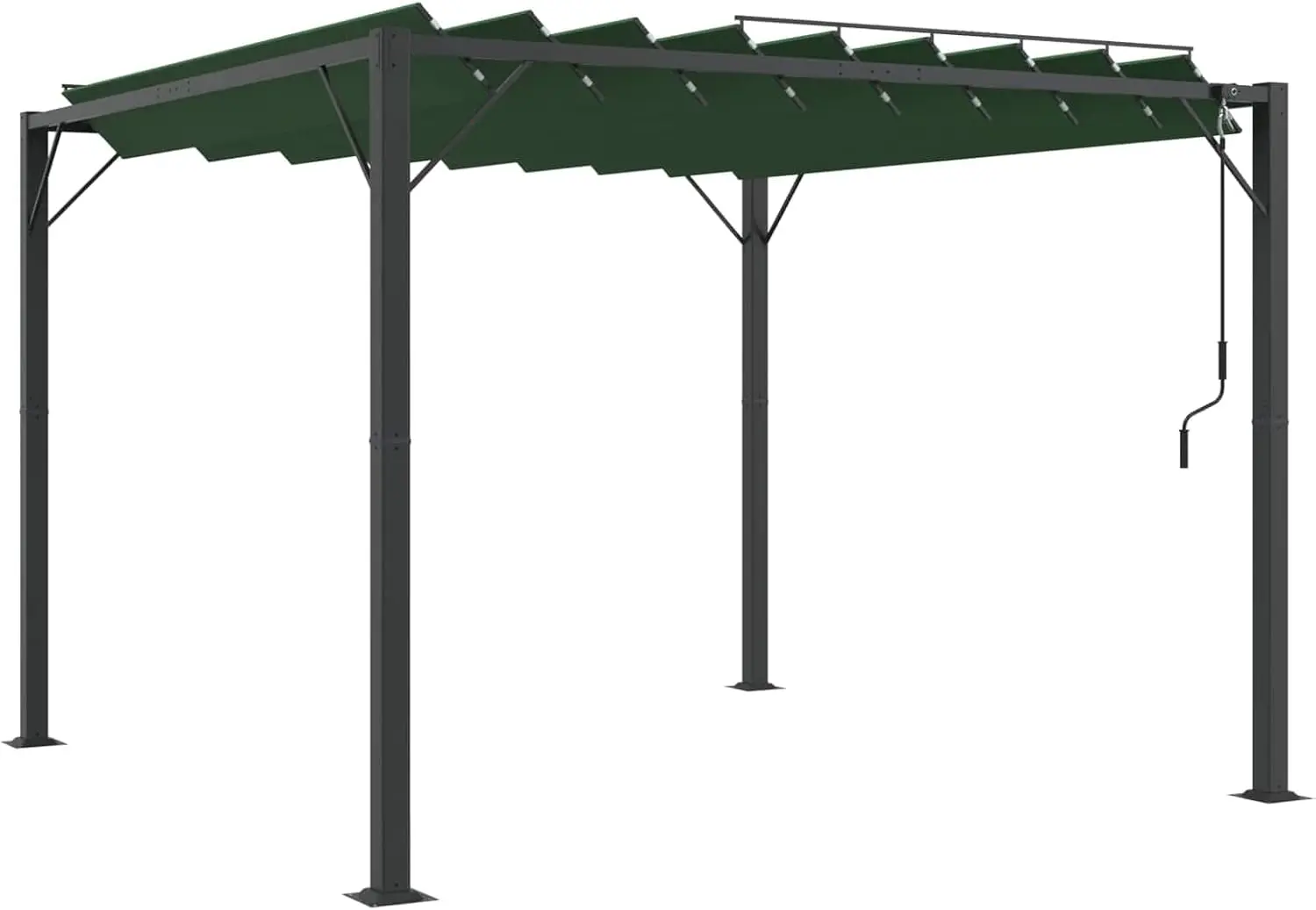 Pergola en aluminium 3x2,14 m vue 2