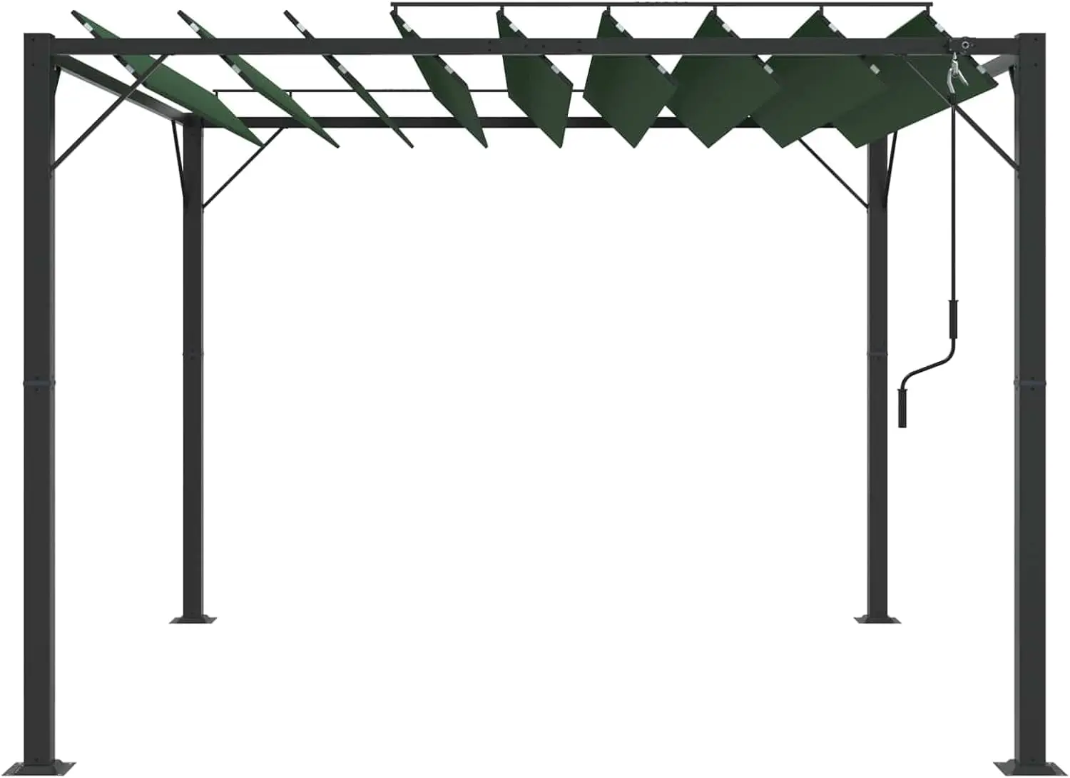 Pergola en aluminium 3x2,14 m vue 4