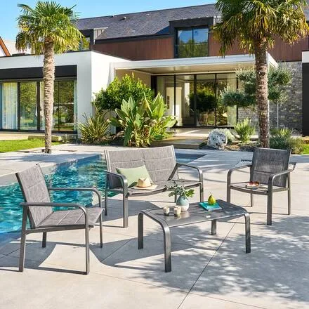 Salon de jardin ELINDA Graphite