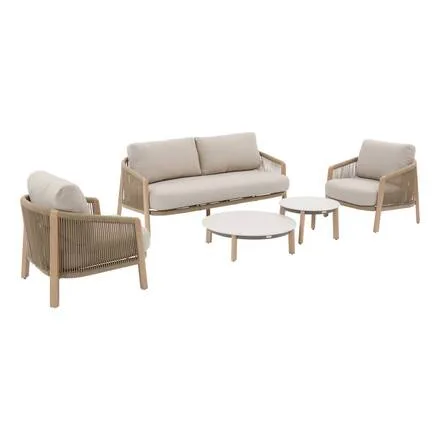 Salon de jardin TROIA Beige vue 2