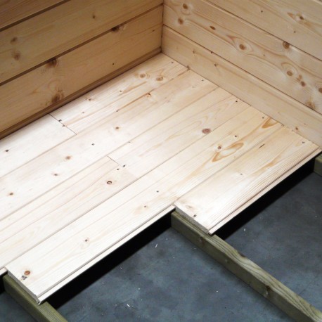 Abri de jardin en bois en bois marron 3,6x2,7 m vue 4