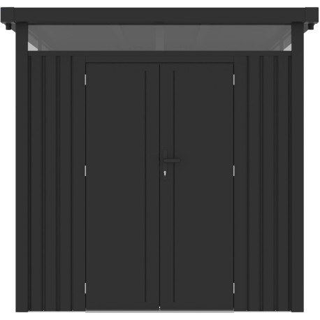 Abri de jardin en métal en métal gris 2,2x2,2 m vue 5
