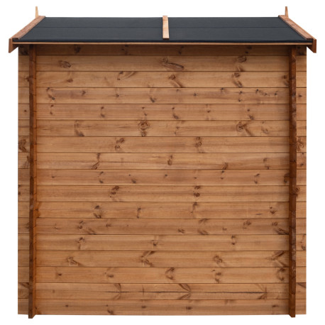 Abri de jardin en bois en bois marron 3x2 m vue 7