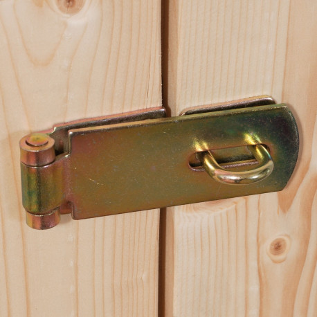 Abri de jardin en bois en bois marron 3x3 m vue 7