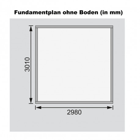 Abri de jardin en bois en bois marron 3x3 m vue 9