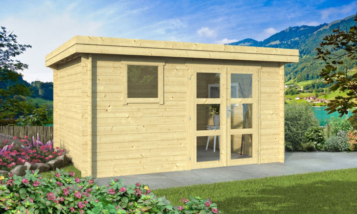 Abri de jardin LYON 11 34 mm - 10.81m² intérieur