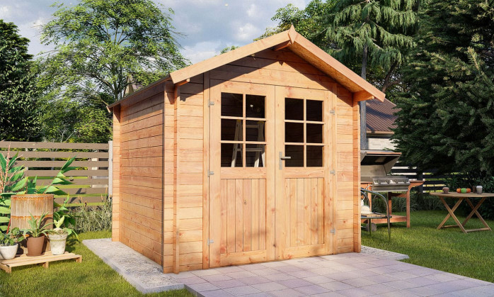 Abri de jardin en bois en bois 2,2x2,2 m vue 5